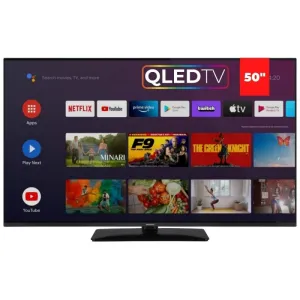 Aiwa LED TV 43Inch Smart Android, QLED, 3 HDMI, 2 USB, Chromecast built-in, Netflix
