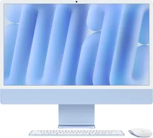 Apple iMac 24Inch with Retina 4.5K Display, M4 chip with 8core CPU and 8core GP, 256GB SSD, Blue