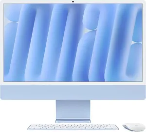 Apple iMac M4 Retina 4.5K 24Inch, 10Core CPU & 10Core GPU, 16GB, 256GB SSD, Blue