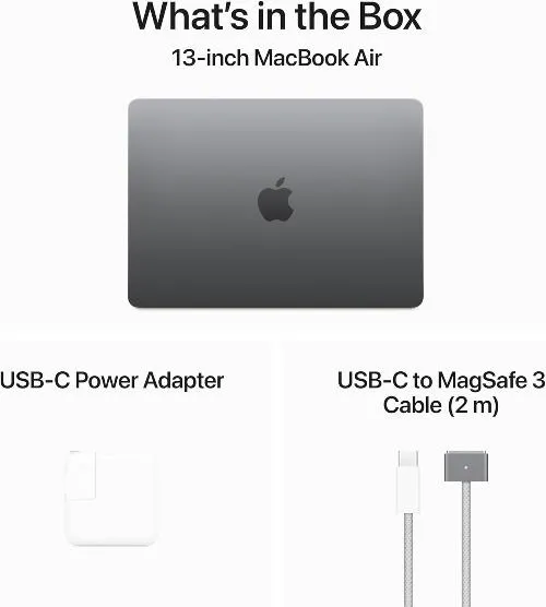 Apple Mac Book Air M3 13Inch, 8Core CPU & 8Core GPU, 16GB, 256GB SSD, Silver
