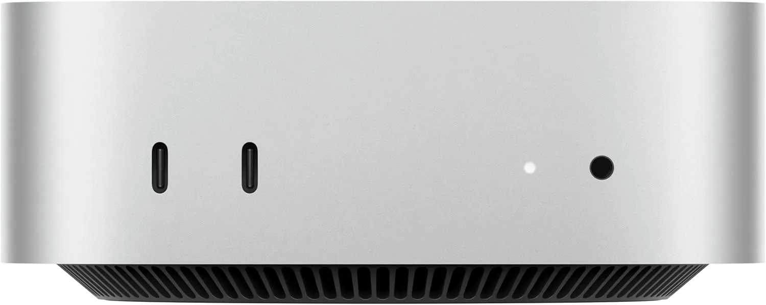 Apple Mac Mini, M4 chip with 10core CPU and 10core GPU, 16GB, 512GB SSD, Silver