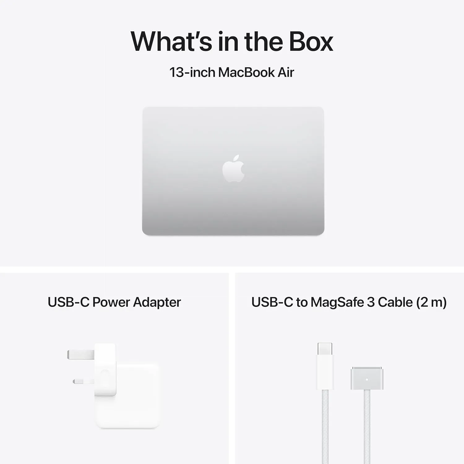Apple MacBook 13Inch, M4 Chip with 10Core CPU & 10Core GPU, 24GB & 512GB SSD, Silver