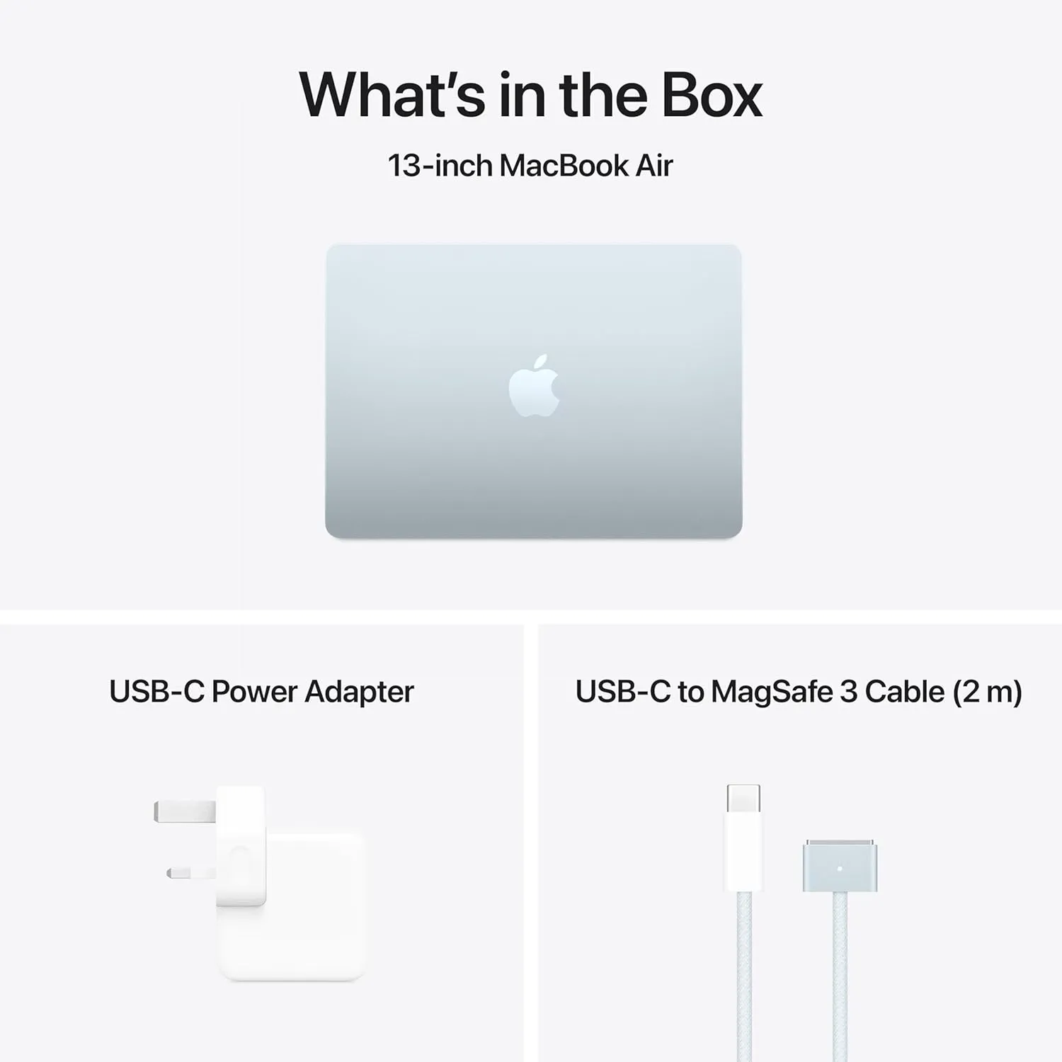 Apple MacBook 13Inch, M4 Chip with 10Core CPU & 10Core GPU, 24GB & 512GB SSD, Sky Blue