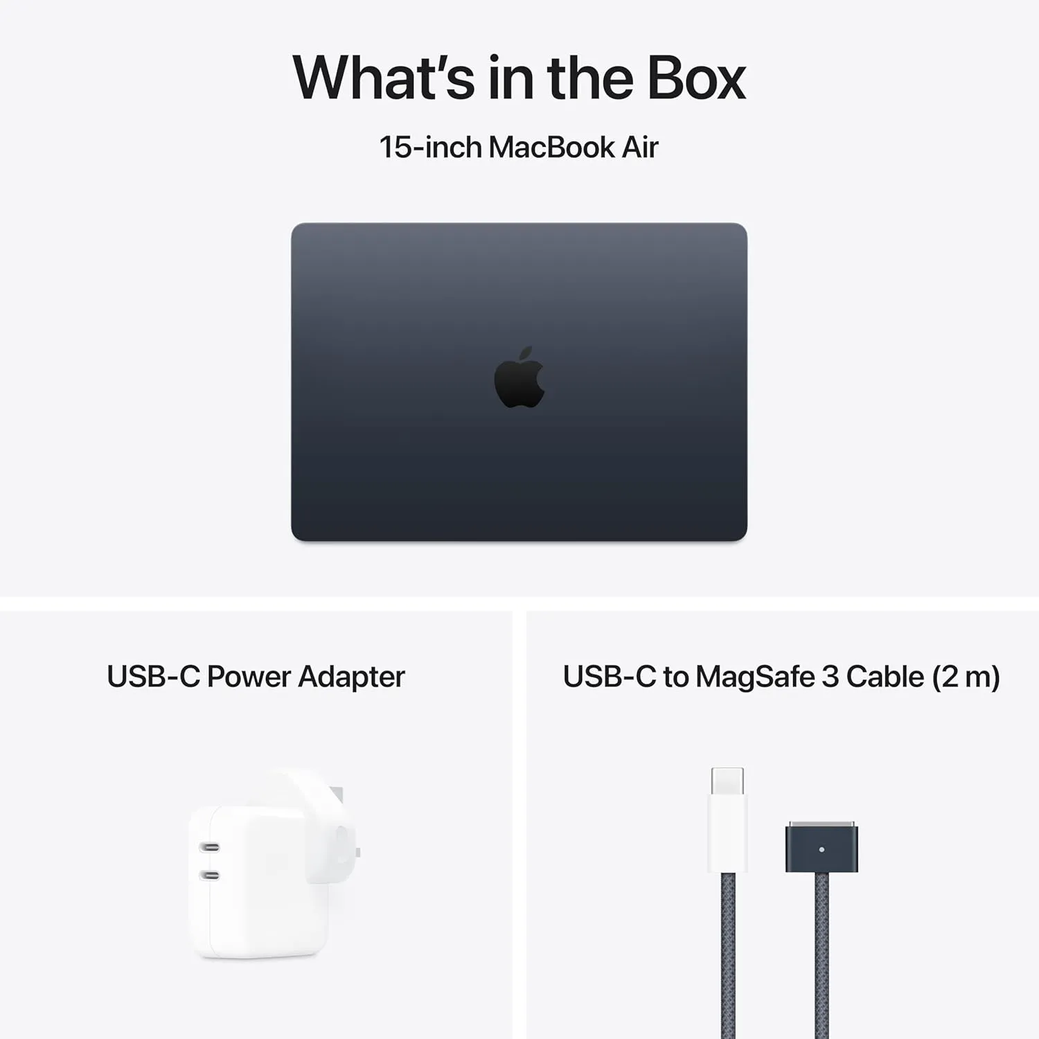 Apple MacBook 15Inch, M4 Chip with 10Core CPU & 10Core GPU, 16GB & 512GB SSD, Midnight