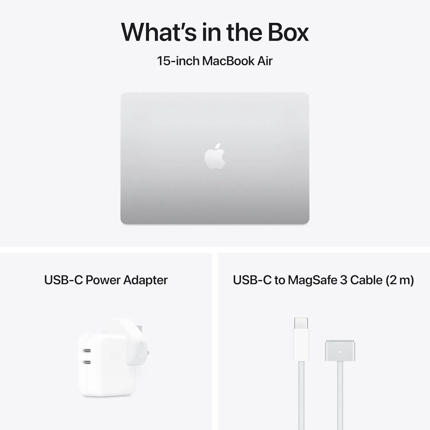 Apple MacBook 15Inch, M4 Chip with 10Core CPU & 10Core GPU, 24GB & 512GB SSD, Silver