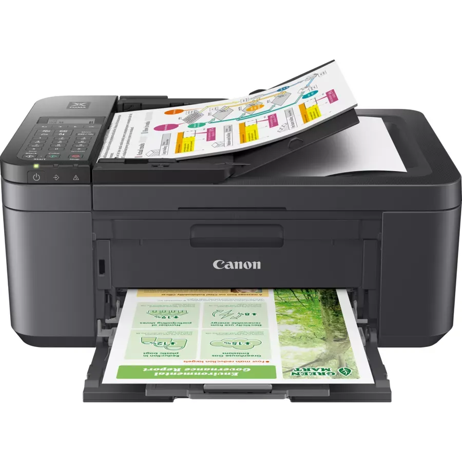 Canon Printer Multifunction Pixma TR 4645 (Print, Copy, Scan, Fax), Wifi, Black