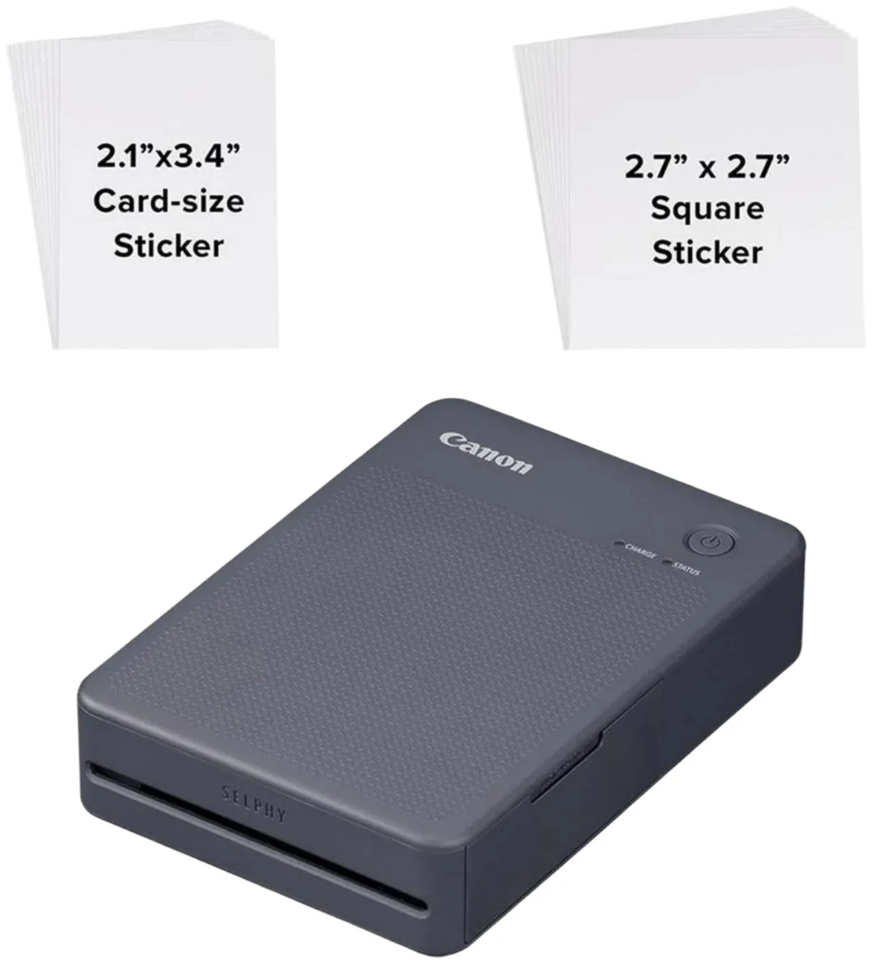 Canon Selphy QX20 Portable Colour Photo Wireless Printer, Dark Grey