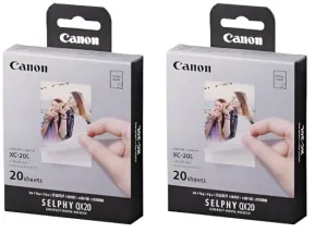 Canon XC-20L Ink Paper Set, 54 x 85 mm, 20 Prints