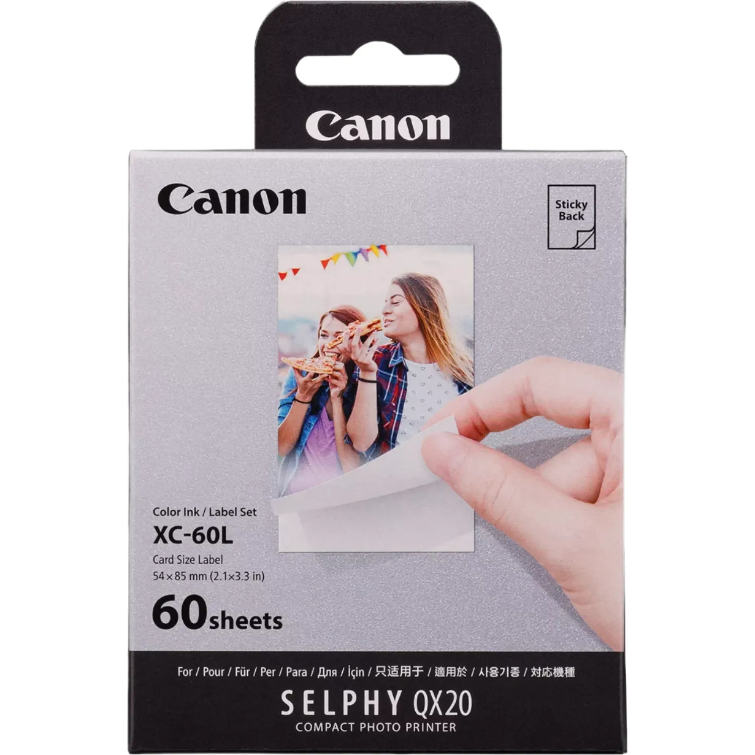 Canon XC-60L Ink Paper Set, 54 x 85 mm, 60 Prints