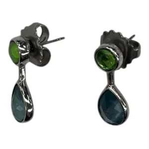 Earrings Stud By Lia Sophia In Blue & Green