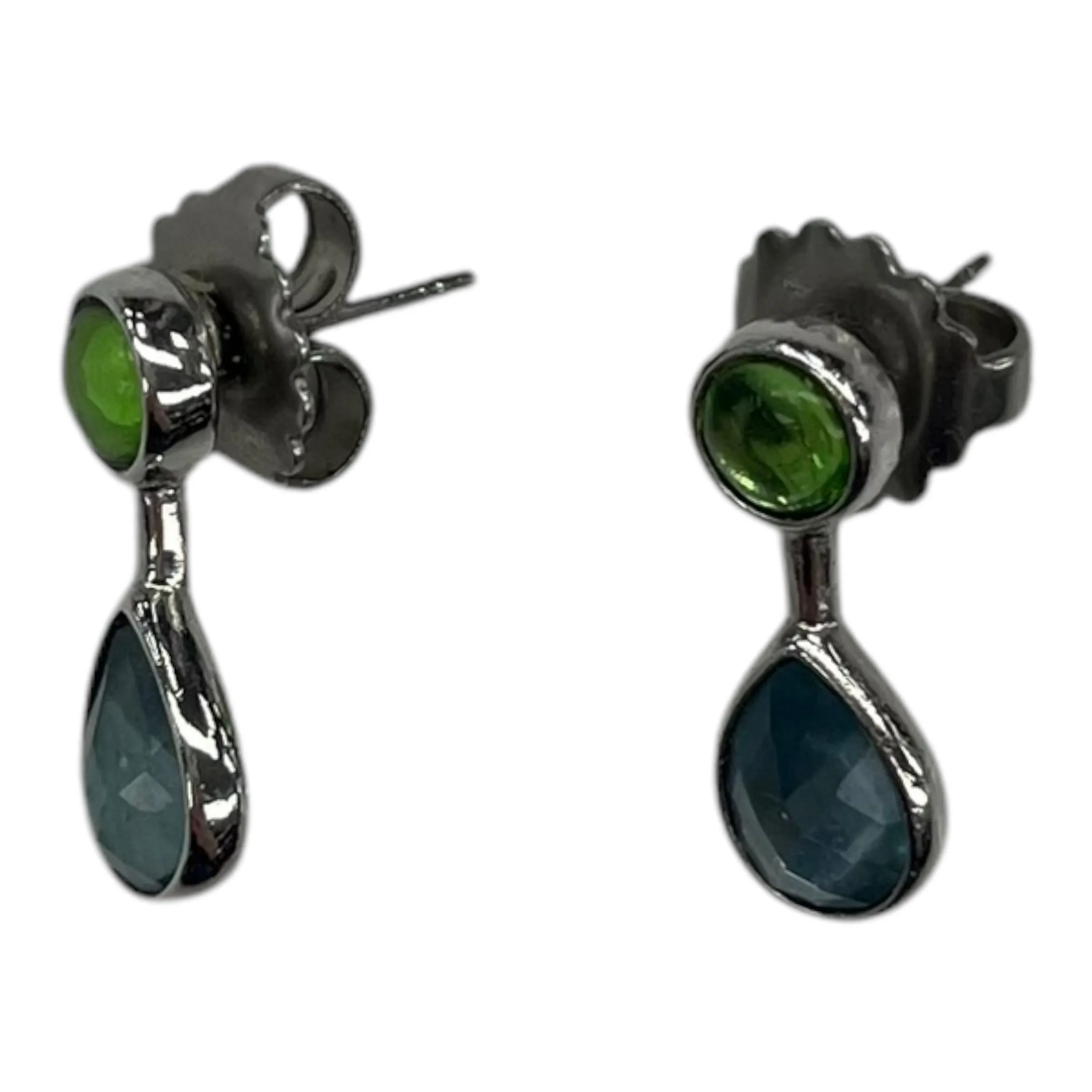 Earrings Stud By Lia Sophia In Blue & Green