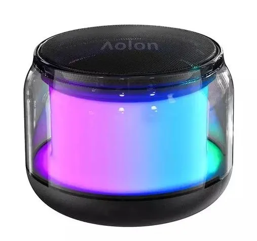 Gbt Wireless Speaker With Rgb Dynamic Light Show Portable Audio Device Multicolored Speaker