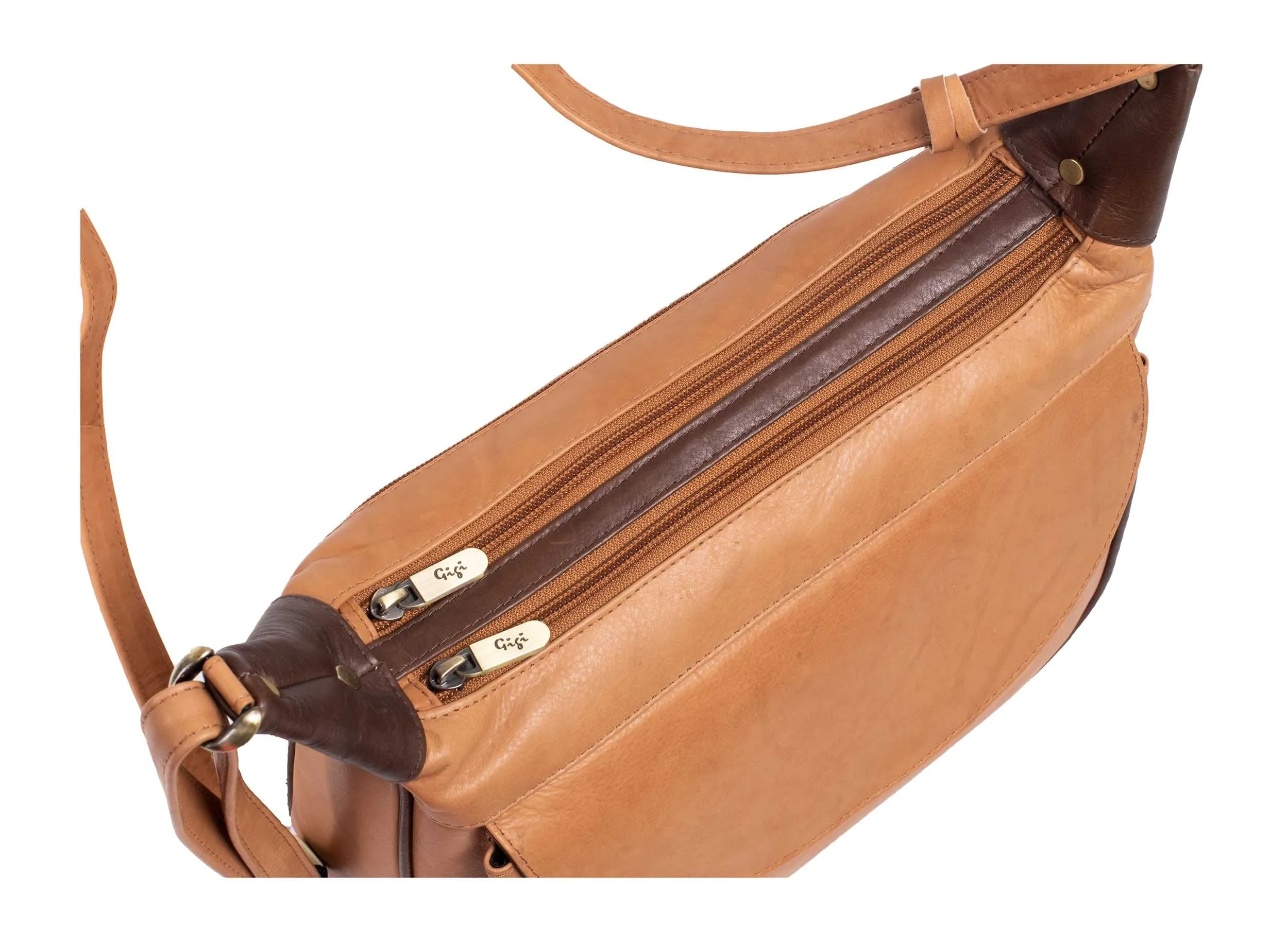 Gigi 22-17G Othello Leather Crossbody Bag