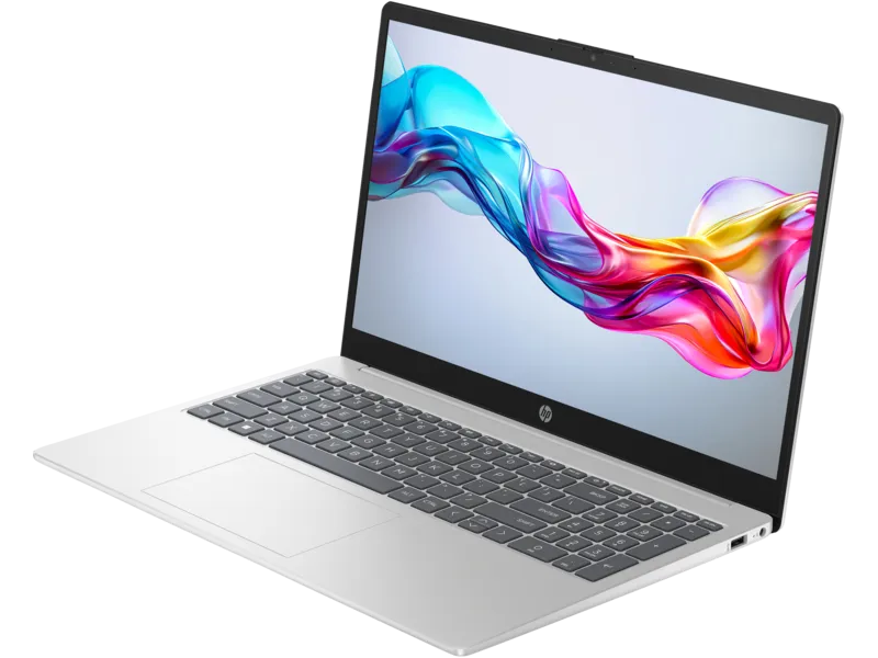 HP Laptop Core i3-1315U, 8GB DDR4 & 512GB PCIe, 15.6Inch FHD, Natural Silver