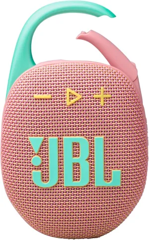 JBL Clip5 Portable Wireless Speaker, Pink
