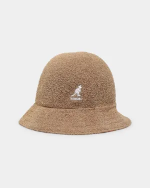 Kangol Flip It Reverse Casual Bucket Hat Oat/Cherry Glow