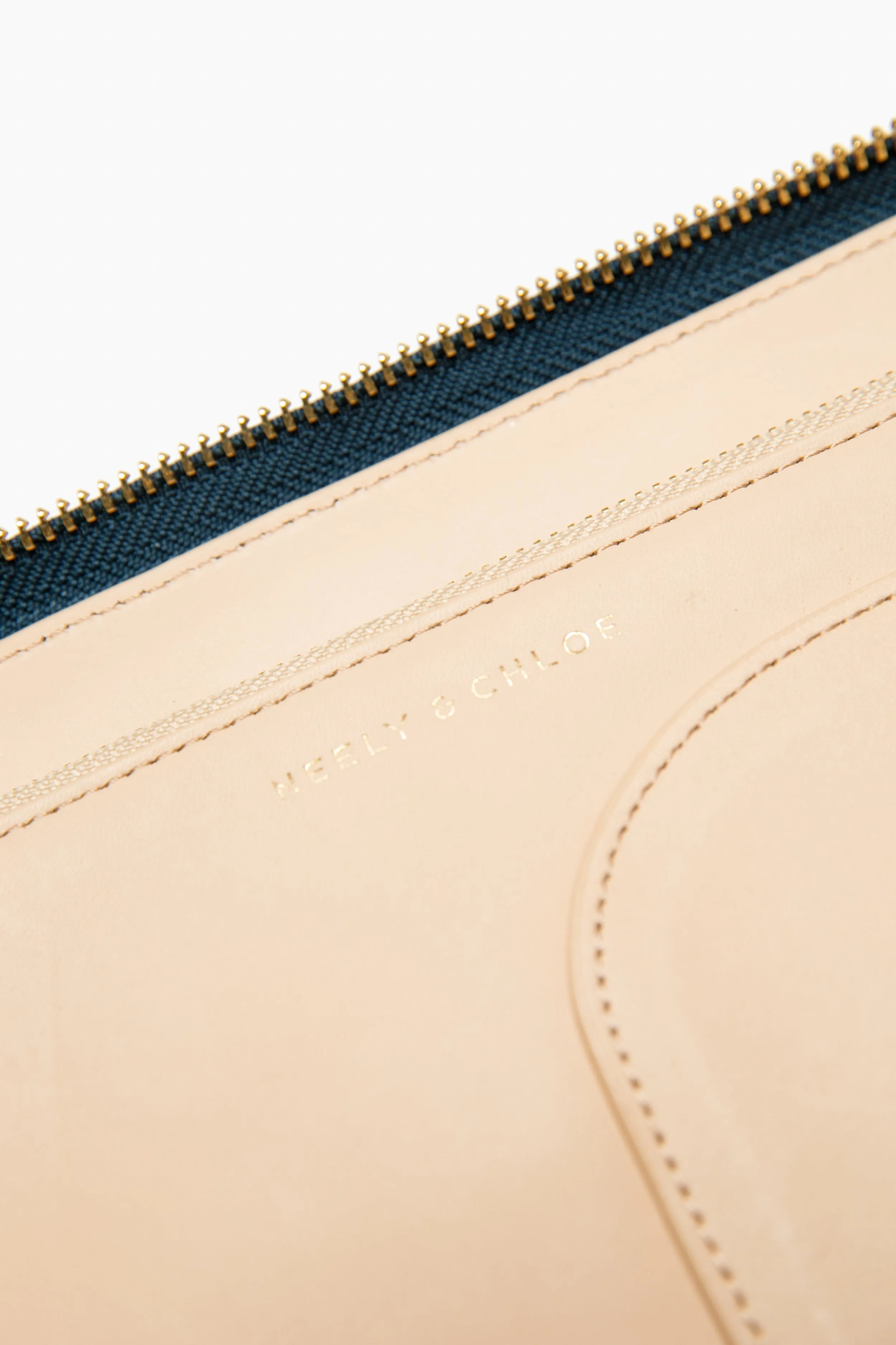 Navy Pebble Leather Travel Wallet