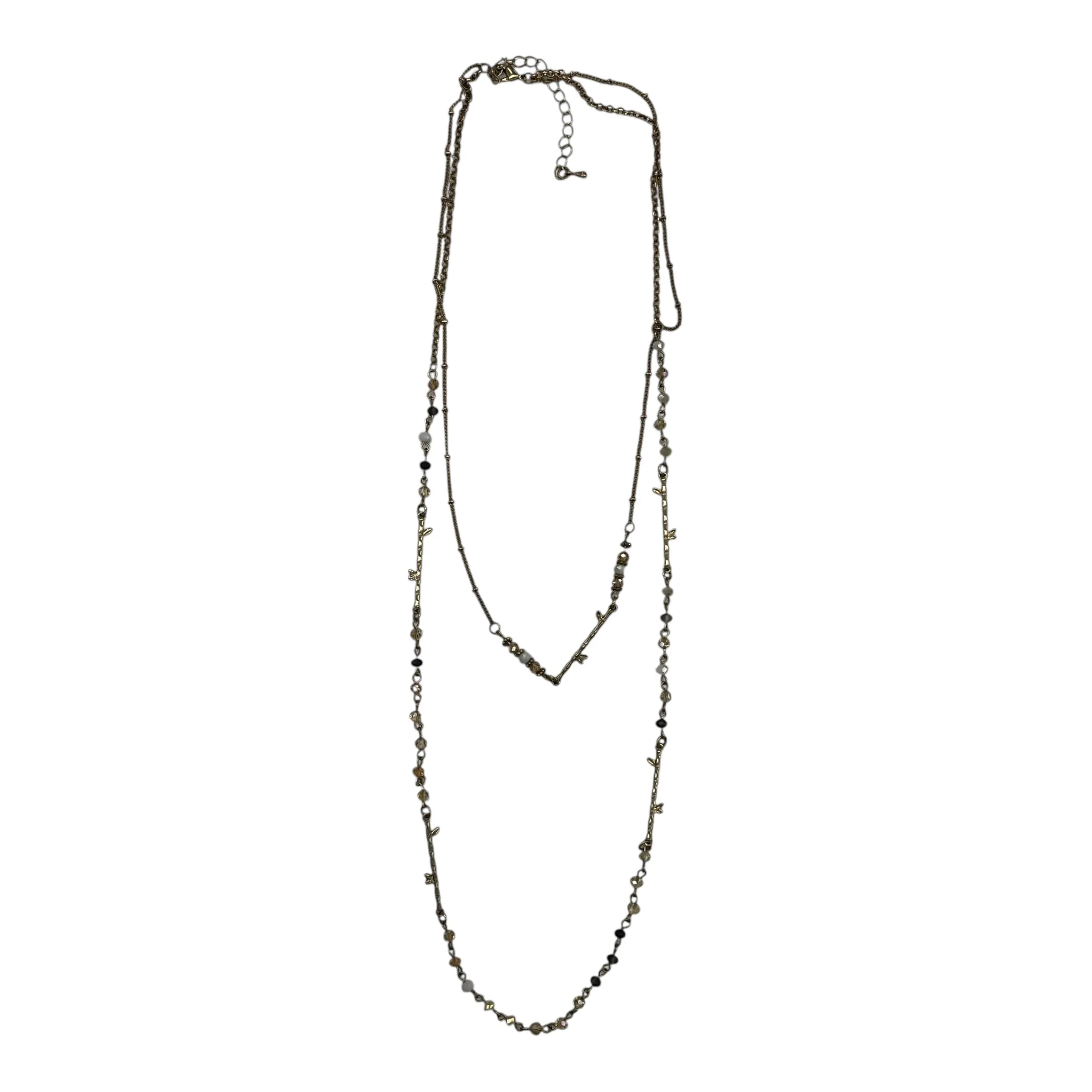 Necklace Layered By Clothes Mentor In Gold