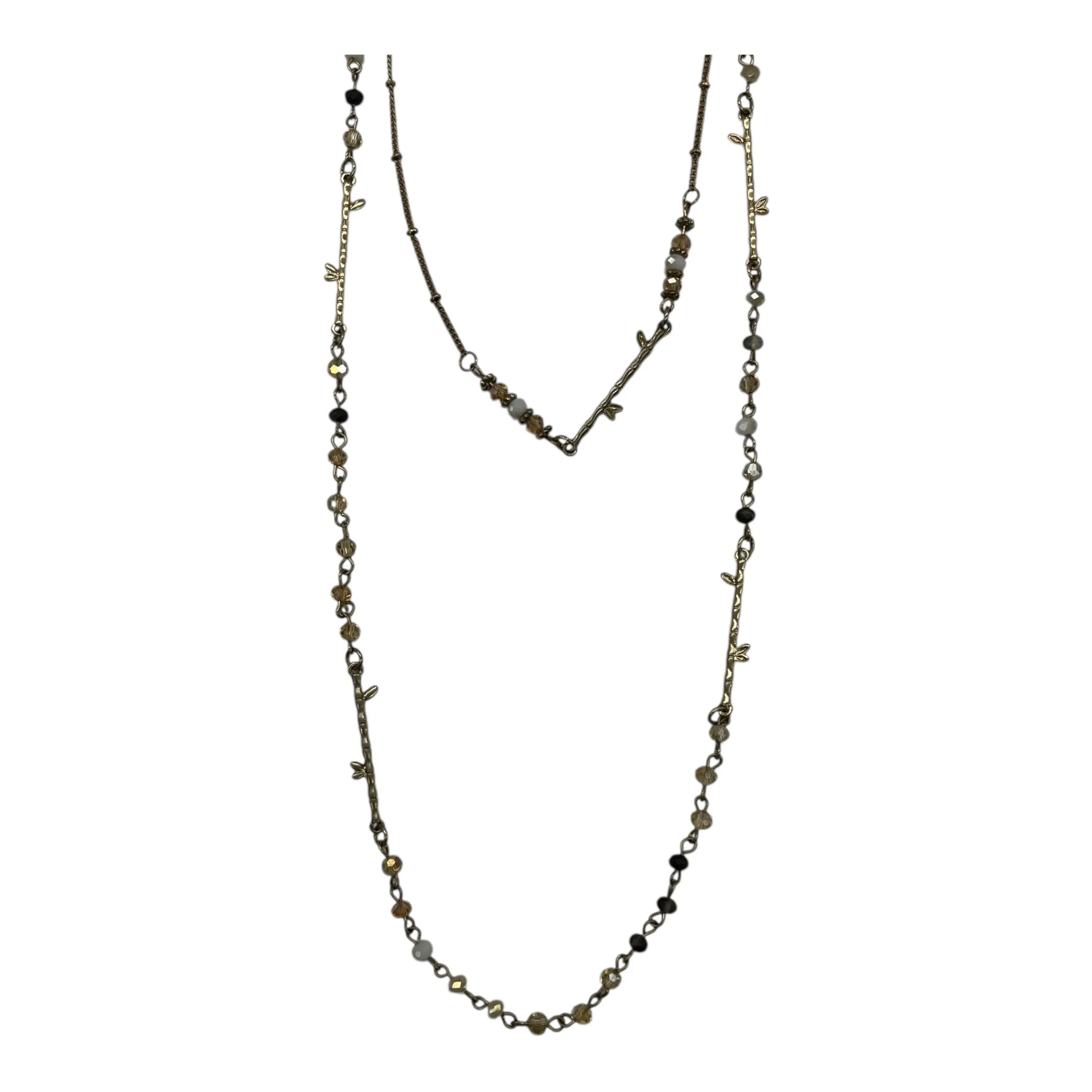 Necklace Layered By Clothes Mentor In Gold