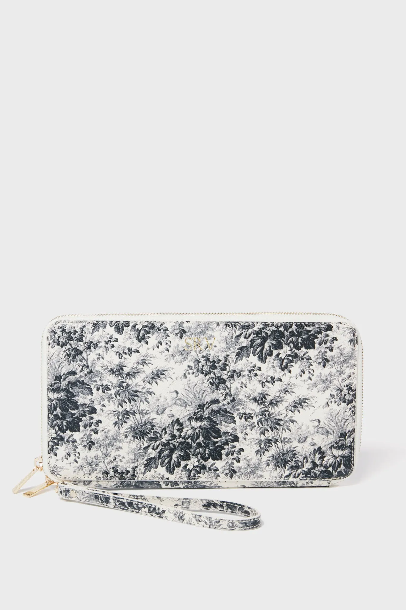 Noir Cypress Toile Travel Wallet