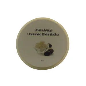 Noir Naturals GBUSB8 Ghana Beige Organic Unrefined Shea Butter 8 oz