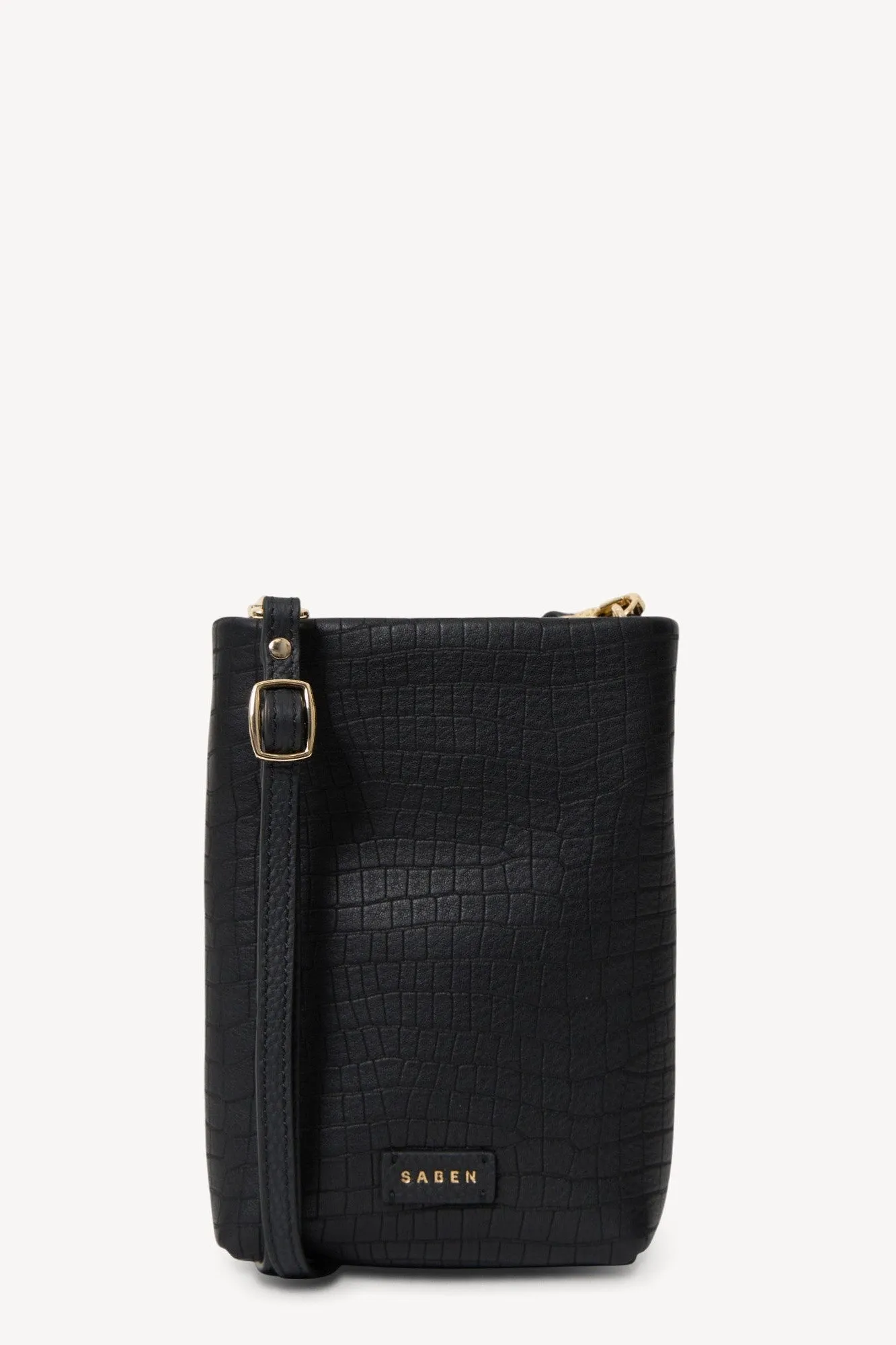 Saben Maggie Crossbody Black Luxe Emboss