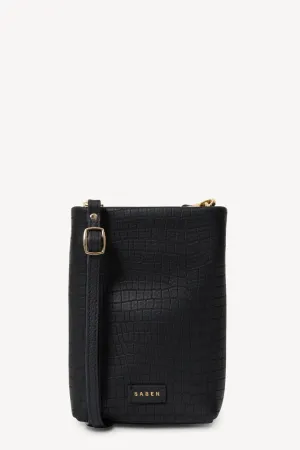 Saben Maggie Crossbody Black Luxe Emboss