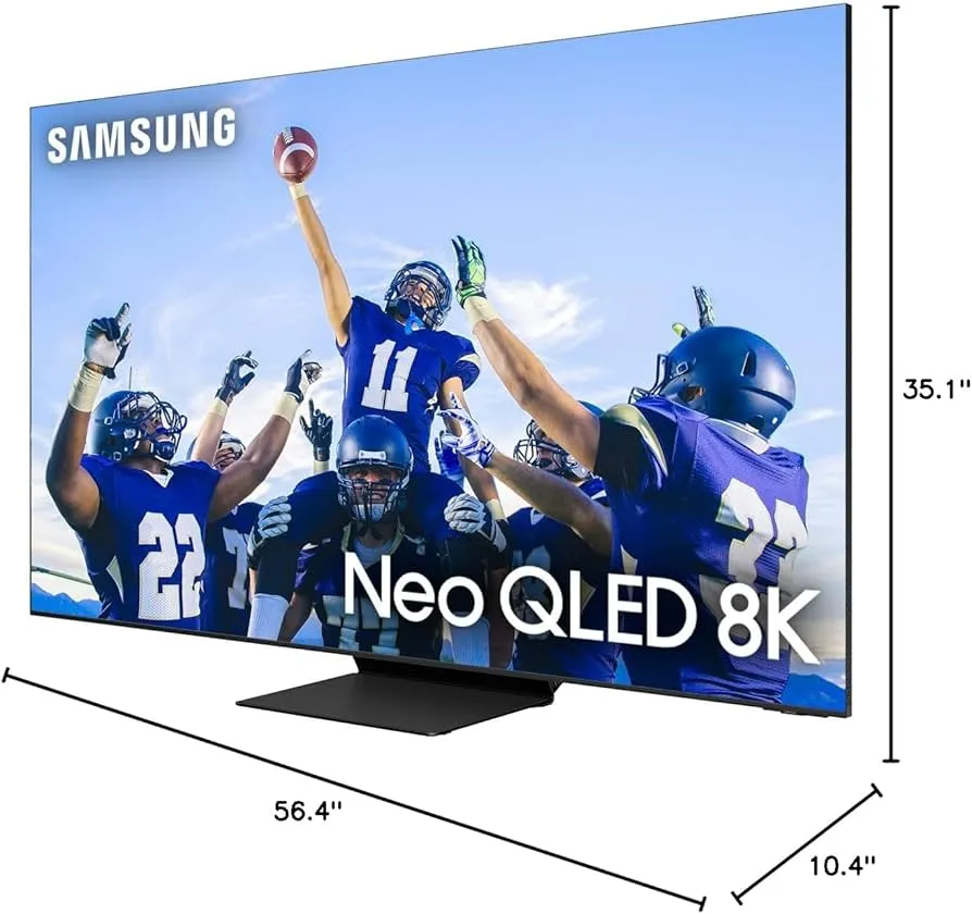 Samsung LED TV 85Inch, Smart AI & Neo QLED 8K AI Upscaling Pro, 100Hz, 4HDMI & 3USB