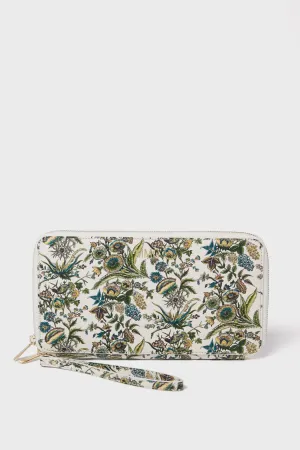Sharp Floral Travel Wallet