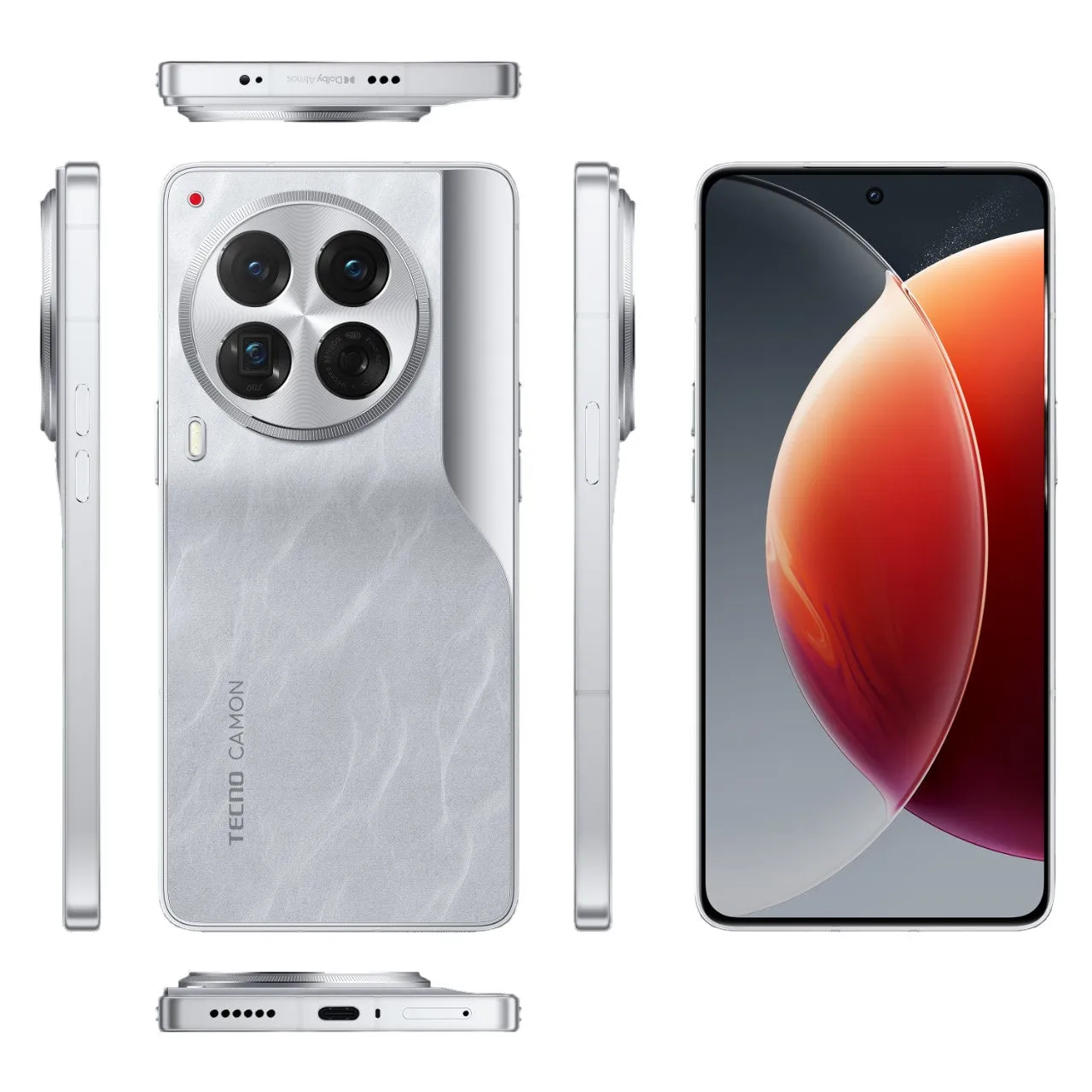 Tecno Camon 30 Premier 5G, 12GB 12GB & 512GB, 7.7Inch, Alps Snowy Silver