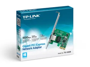 Tp-Link Gigabit Pci Express Network Adapter White 10/100/1000Mbps Pcie Adapter*32-Bit Pc