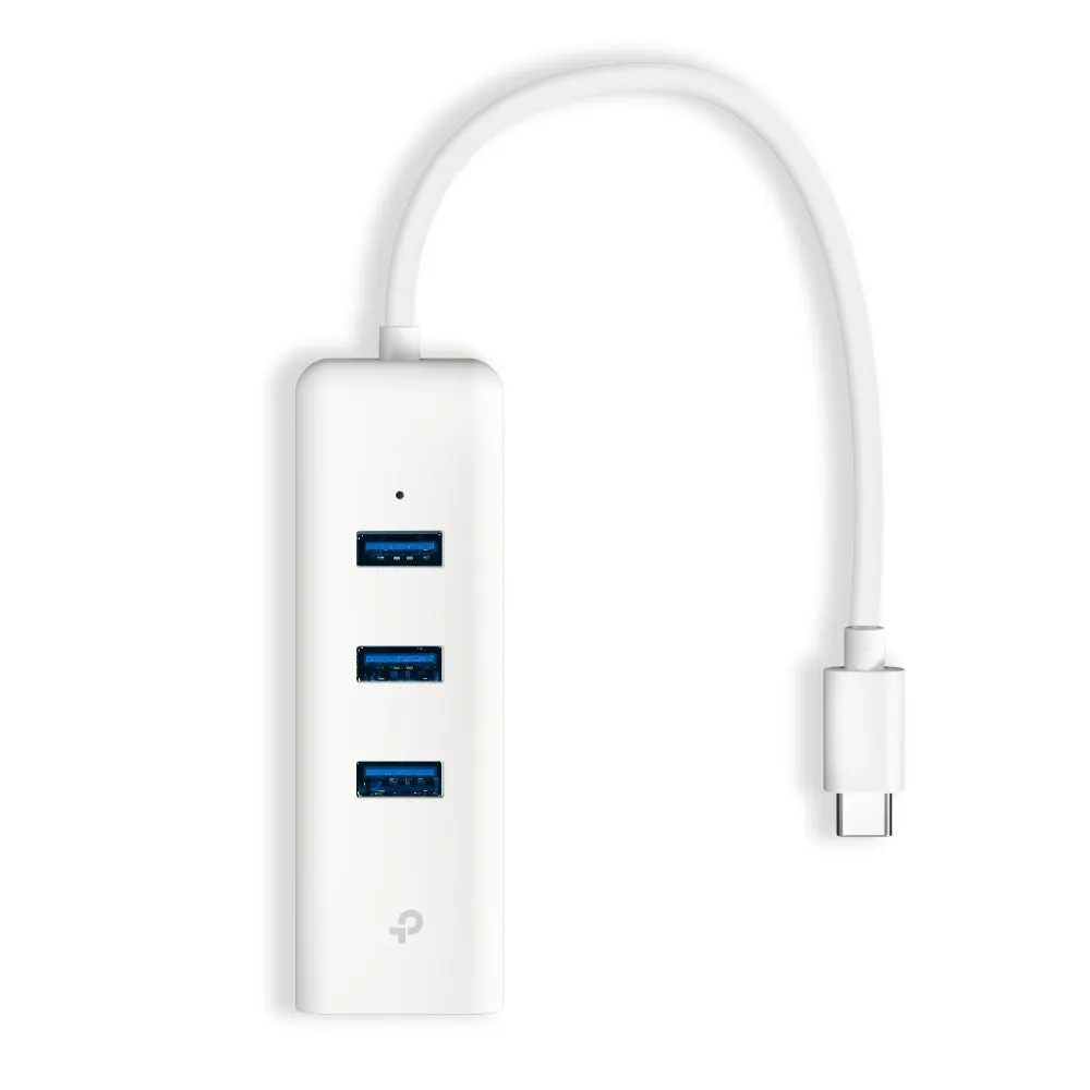 Tp-link USB Type-C 3Port Hub & Gigabit Ethernet Adapter, White