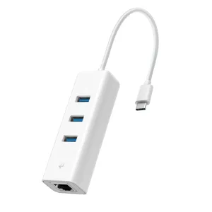 Tp-link USB Type-C 3Port Hub & Gigabit Ethernet Adapter, White
