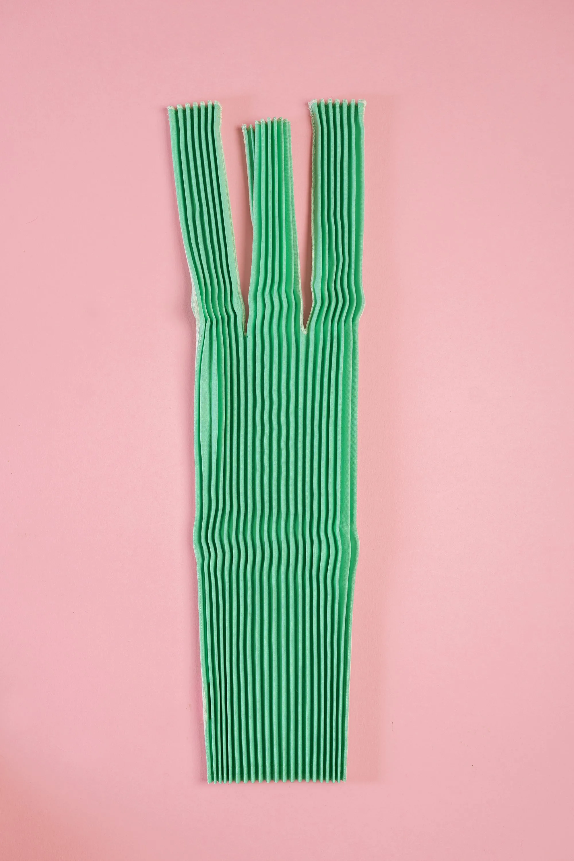 Vertical Pleated Small Tote Bag - Mint