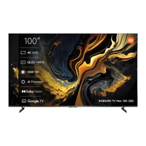 Xiaomi TV Max 100Inch, Smart & 4K, 3HDMI & 2USB, Black